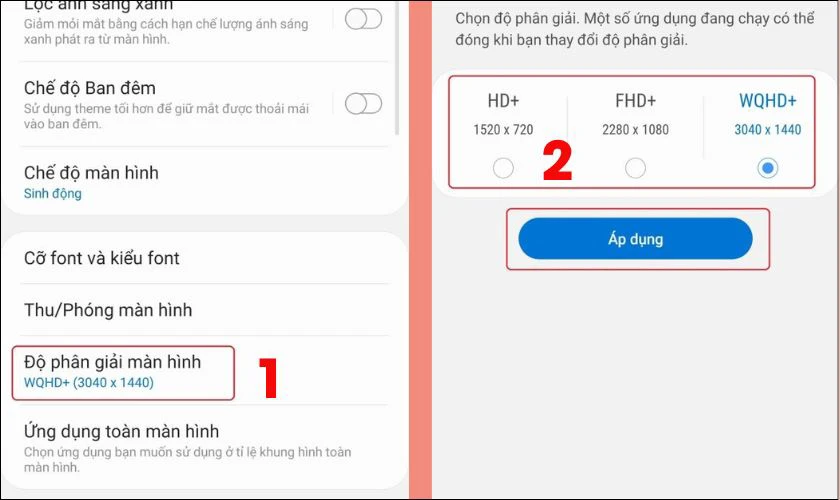 Dùng màn hình 60Hz độ phân giải HD+