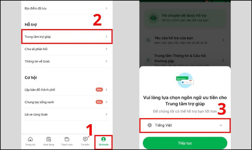 Cách liên hệ tổng đài Grab