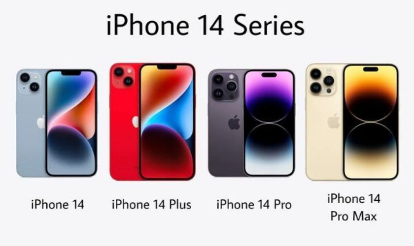 Các loại điện thoại series iPhone 14 chống nước