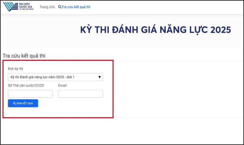 Chọn tra cứu điểm thi đợt 2 hay đợt 1