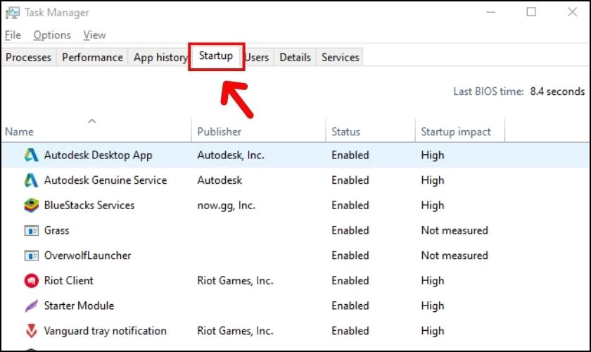 Tắt các chương trình chạy nền