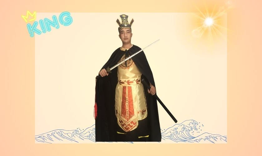 Trang phục Vua Hùng bằng giấy chất lượng
