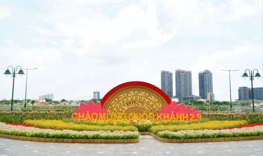 Trang trí tại ủy ban, địa phương ấn tượng