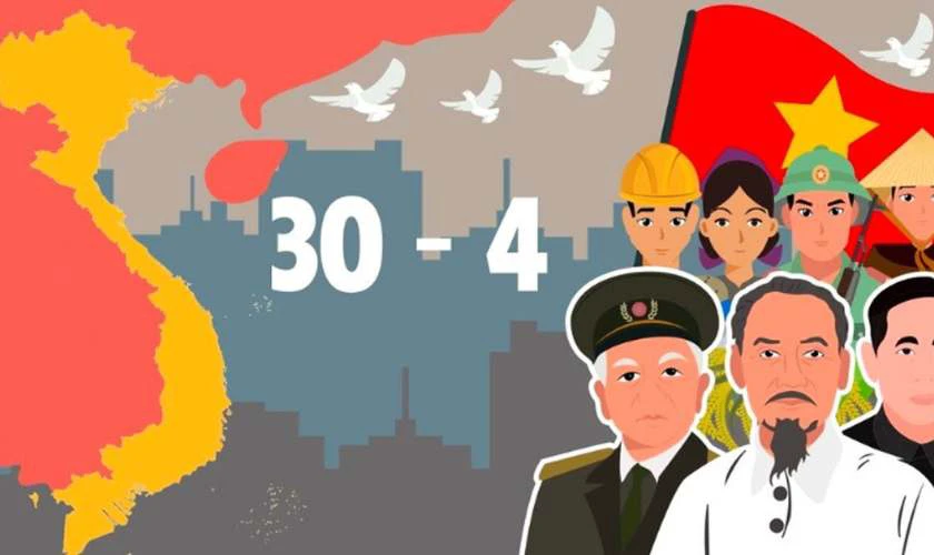 Mẫu trang trí 30/4 1/5 với phông nền backdrop chuyên nghiệp