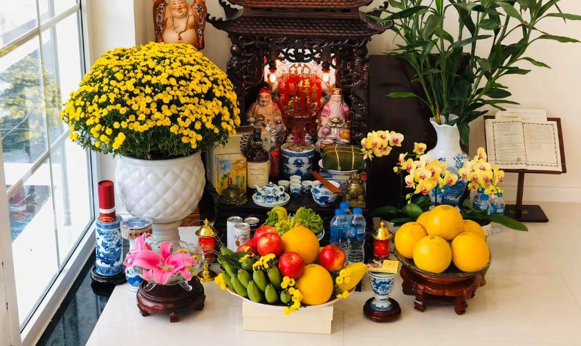 Cách trang trí bàn thờ ngày Tết miền Nam