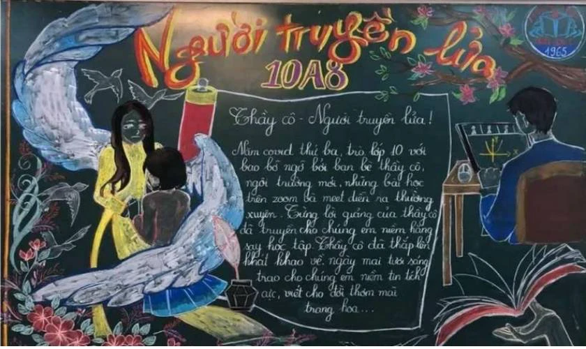 Trang trí bảng 20/10 mới