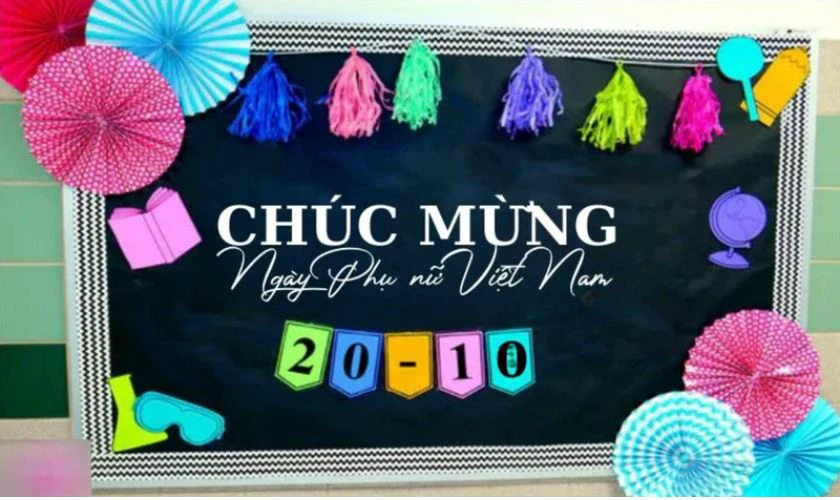 Trang trí bảng không cần vẽ