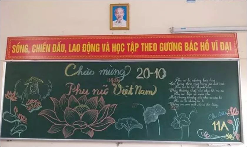 Trang trí bảng 20/10 có ý nghĩa gì?