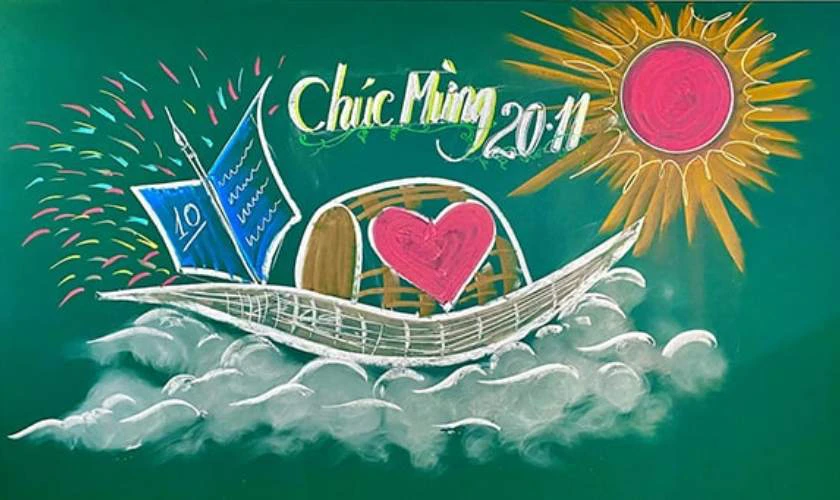 Lên ý tưởng và bố cục trang trí bảng