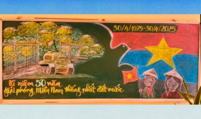 Trang trí bảng chủ đề công dân Việt Nam đẹp