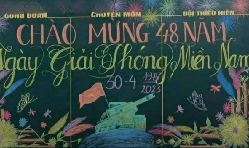 Trang trí bảng chủ đề xe tăng