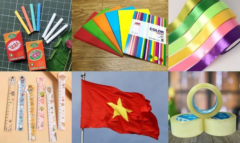 Trang trí bảng 30/4 1/5 cần chuẩn bị những gì