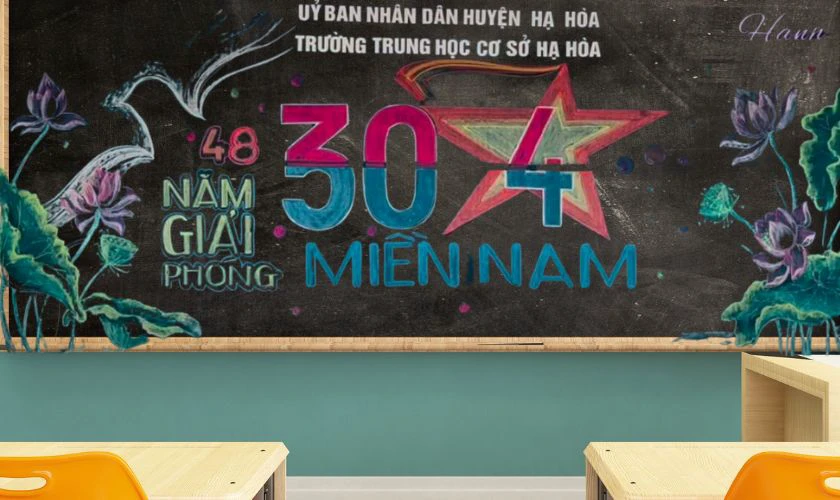 Trang trí bảng chủ đề Đất nước