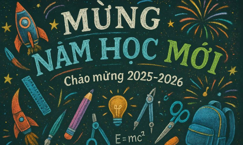 Vẽ trang trí bảng chủ đề đồ dùng học tập