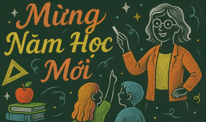 Trang trí bảng Back To School chủ đề thầy cô