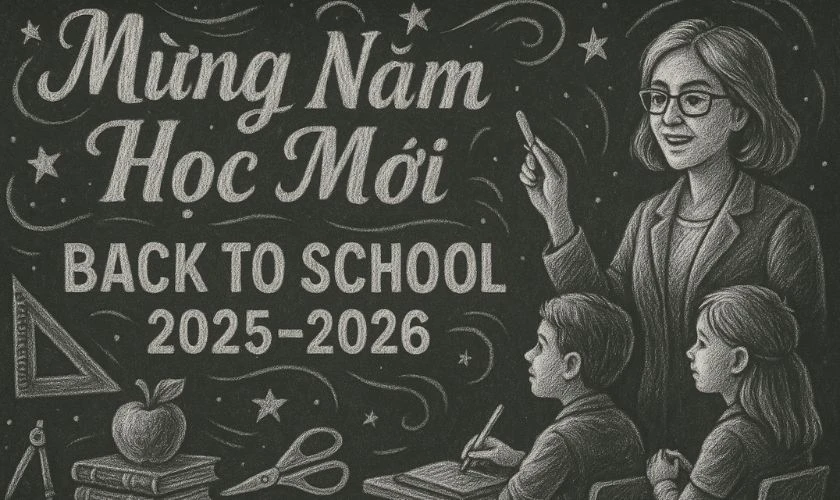 Trang trí bảng chủ đề thầy cô