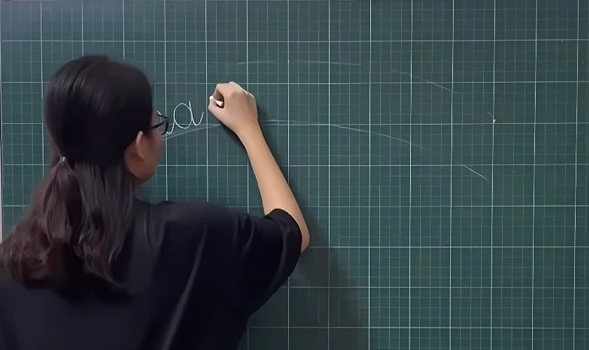 Vẽ bảng Back To School phác họa