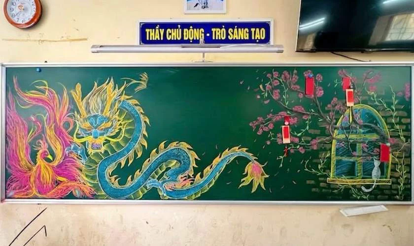 Vẽ bảng Giỗ Tổ Hùng Vương đẹp, lạ