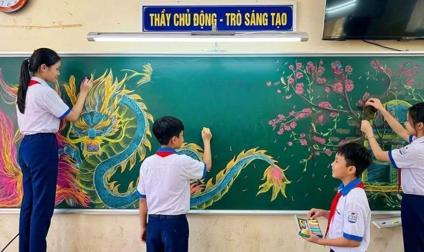 Cách bước trang trí bảng Giỗ Tổ Hùng Vương 10 3