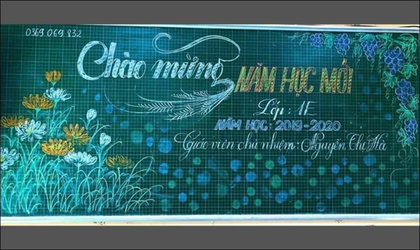 Trang trí bảng khai giảng cho học sinh lớp tiểu học