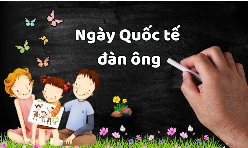 Vẽ trang trí bảng ngày 19/11 chủ đề gia đình