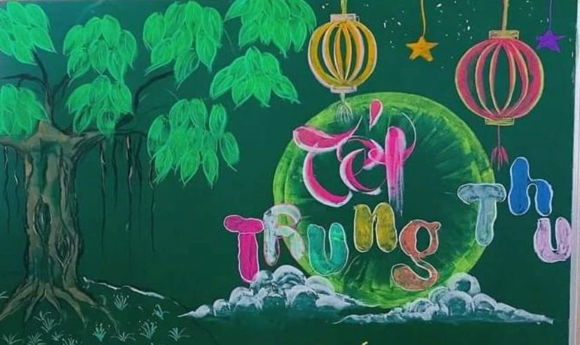 Tiêu chí để trang trí bảng Trung thu đẹp