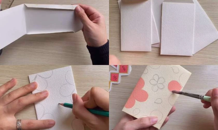 Hoàn thiện và vẽ trang trí bao lì xì Tết 2026