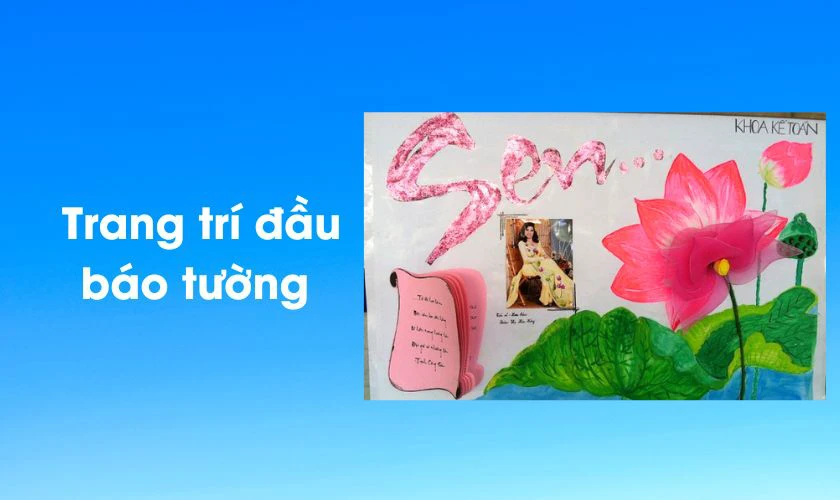 Cách trang trí báo tường 8/3 đẹp, độc đáo