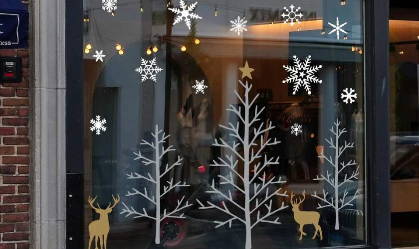 Decor Noel bằng decal