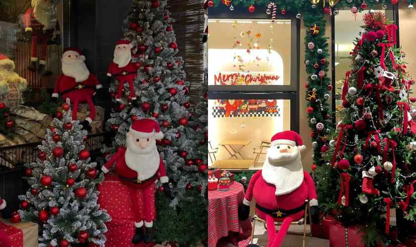 Trang trí mô hình ông già Noel dễ thương