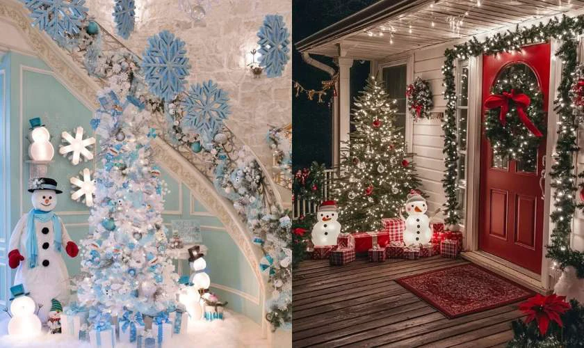 Decor Noel mô hình người tuyết