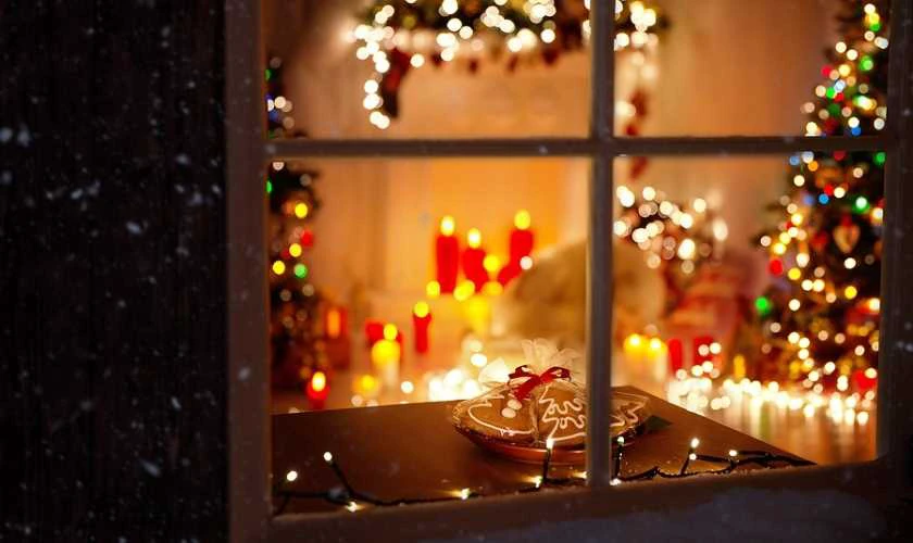 Ảnh ý tưởng trang trí cửa sổ Giáng sinh Noel đẹp