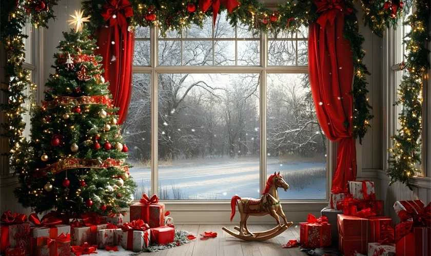 Ảnh ý tưởng trang trí cửa sổ Noel đẹp