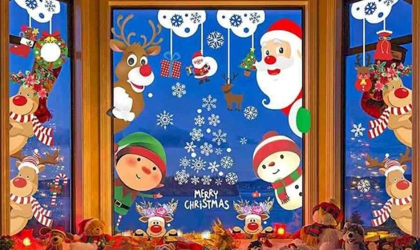 Tiết kiệm chi phí với decal trang trí cửa sổ Noel