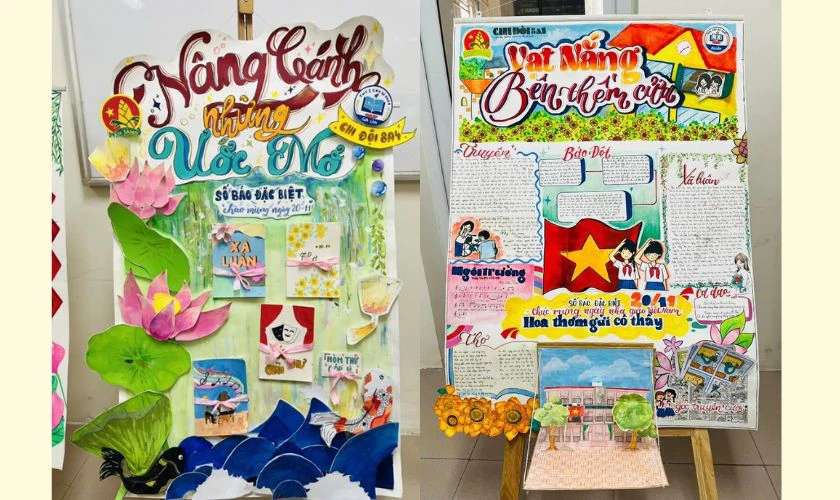 Ý tưởng trang trí đầu báo tường 1/6 sáng tạo với chủ đề thiếu nhi