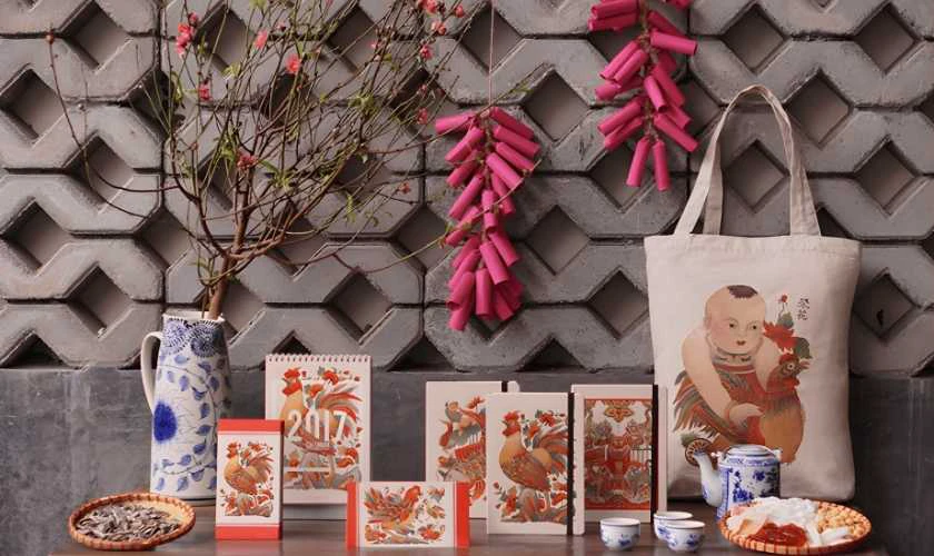 Trang trí bằng tranh Đông Hồ độc đáo