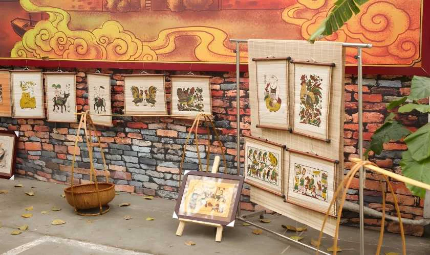 Trang trí bằng tranh Đông Hồ