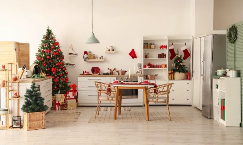 Mẫu trang trí Giáng sinh phòng bếp