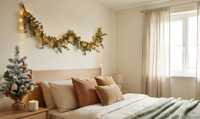 Mẫu trang trí Giáng sinh phòng ngủ
