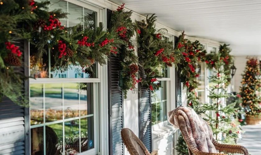 Trang trí Noel cho cửa sổ, cửa kính