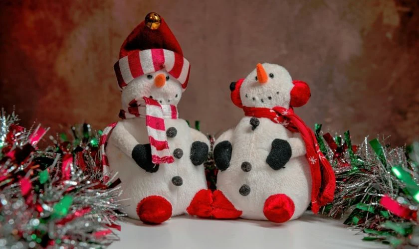 Gợi ý trang trí Noel bằng mô hình người tuyết