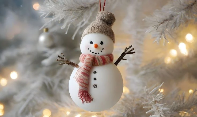 Trang trí Noel bằng mô hình người tuyết