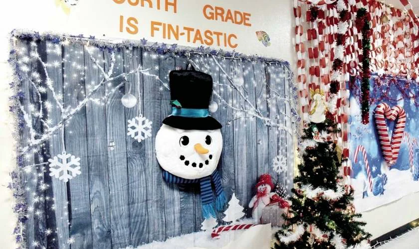 Trang trí Noel mầm non với người tuyết hồn nhiên