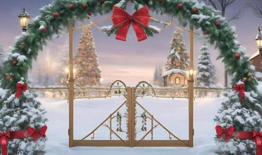 Trang trí Giáng sinh mầm non với tuyết trắng đáng yêu