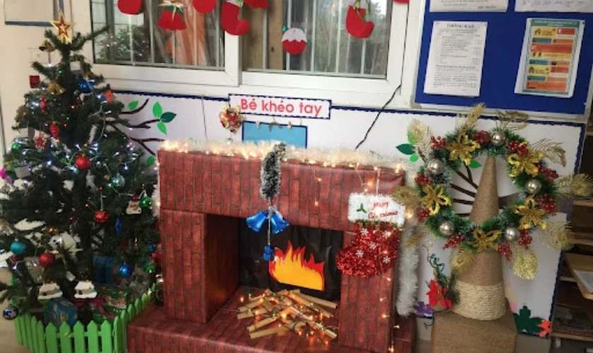 Ý tưởng trang trí Giáng sinh mầm non cho bé dễ thương