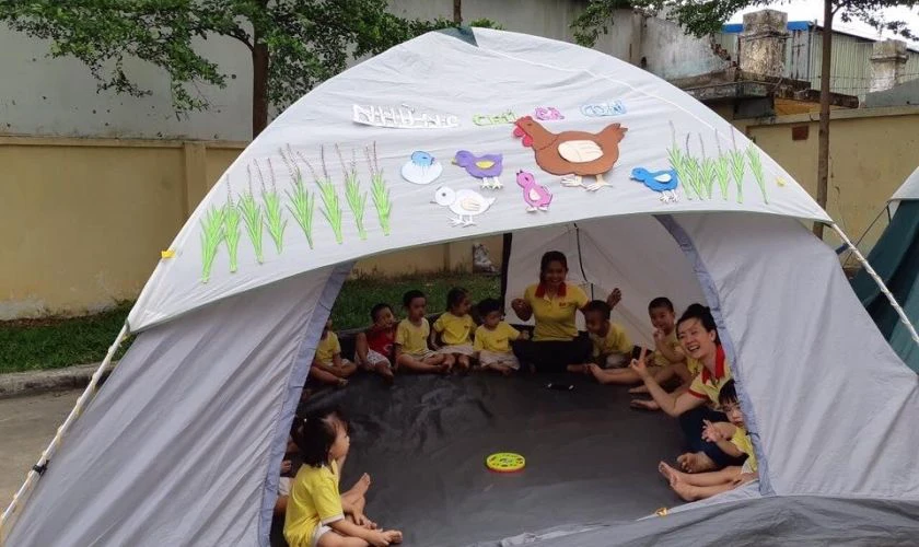 Hoạt động cắm trại đón Giáng Sinh cùng bé mang đến nhiều kỷ niệm