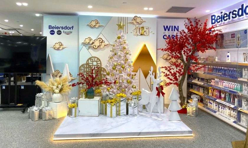 Backdrop chụp ảnh đặt tại nơi làm việc