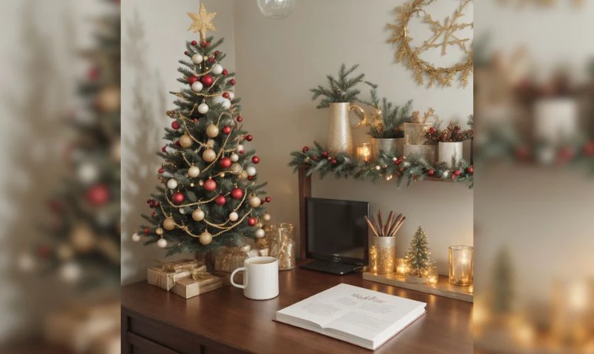 Trang trí Giáng sinh văn phòng theo concept Vintage
