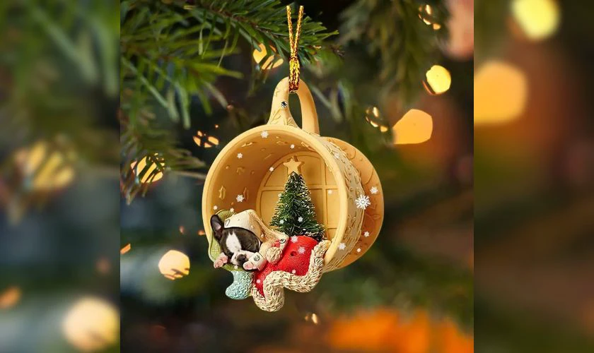 Trang trí Giáng sinh bằng hình thú mini treo