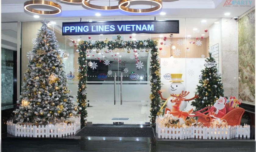 Treo dây trang trí Giáng sinh xinh